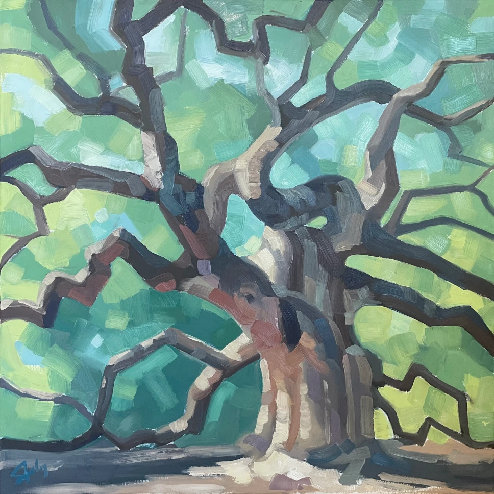 oak tree painting